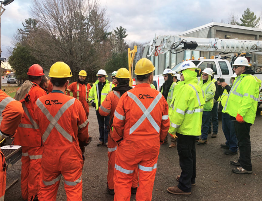 Crews from Ontario, Atlantic Canada and Michigan help Hydro Quebec after fierce wind storm